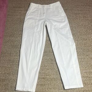 Aspesi white high rise straight leg Italian jeans